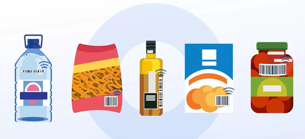 小売店での盗难防止セキュリティに応用されたRFIDインレイ